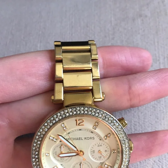 MICHAEL KORS Parker Gold-Tone Watch - Picture 6 of 8